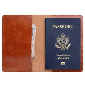 Premium Leather Passport Holder Passport Cover Case Wallet for Men Women…